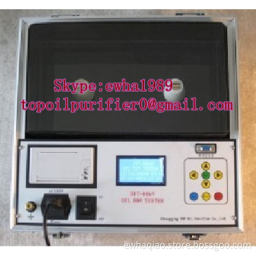 Low cost transformer oil tester to testing of the dielectric strength and withstsnds volatge